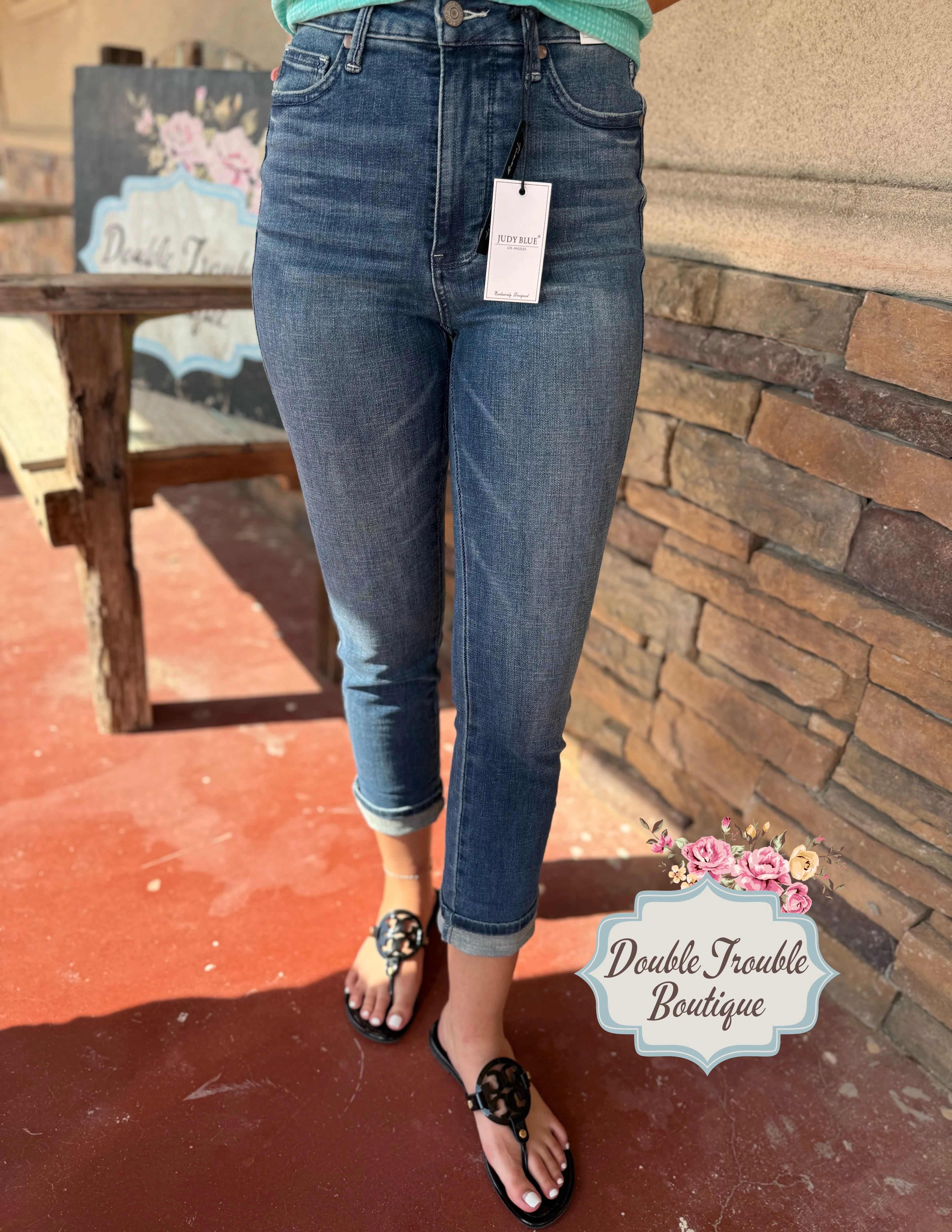 MEGAN JUDY BLUE CAPRIS -MD WASH - Image 3